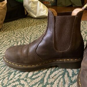 Brown Leather Chelsea Boots